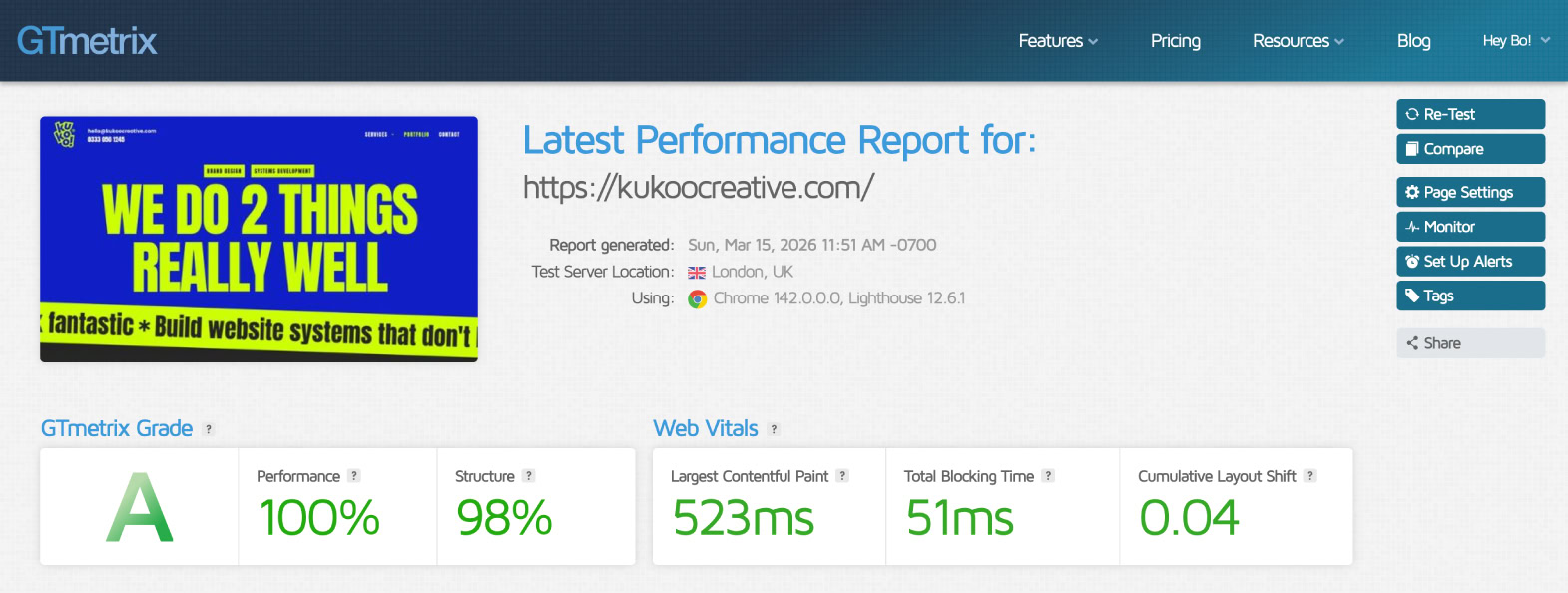 kukoo-gtmetrix-spage-speed-after2